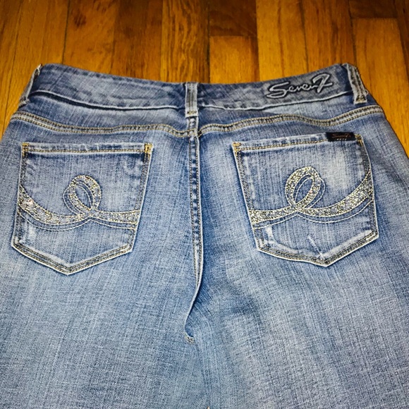 Seven7 Jeans Distressed Light Denim - Picture 5 of 8